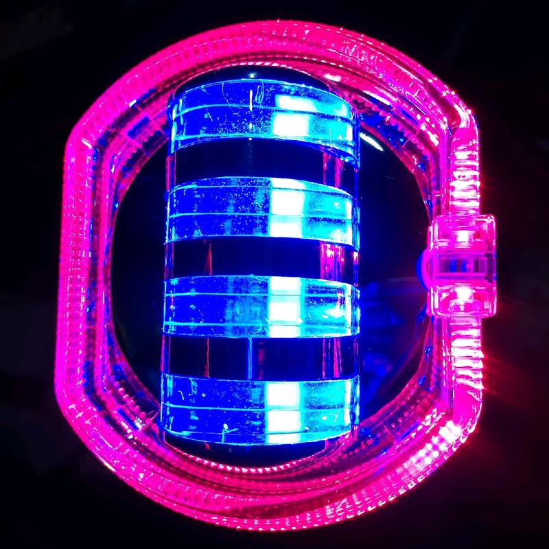 lampu depan set beat karbu kastem daymeker biled 4 lensa 5