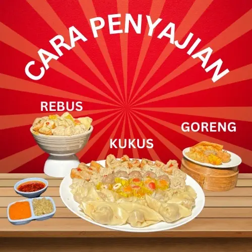 Paket Lengkap Mix 100 pcs Dimsum Mini, Wonton, Gyoza, Cilok Kriwil, Cirawang/Cirawit, Tahu Aci by Kedai Mas Pangsit 2