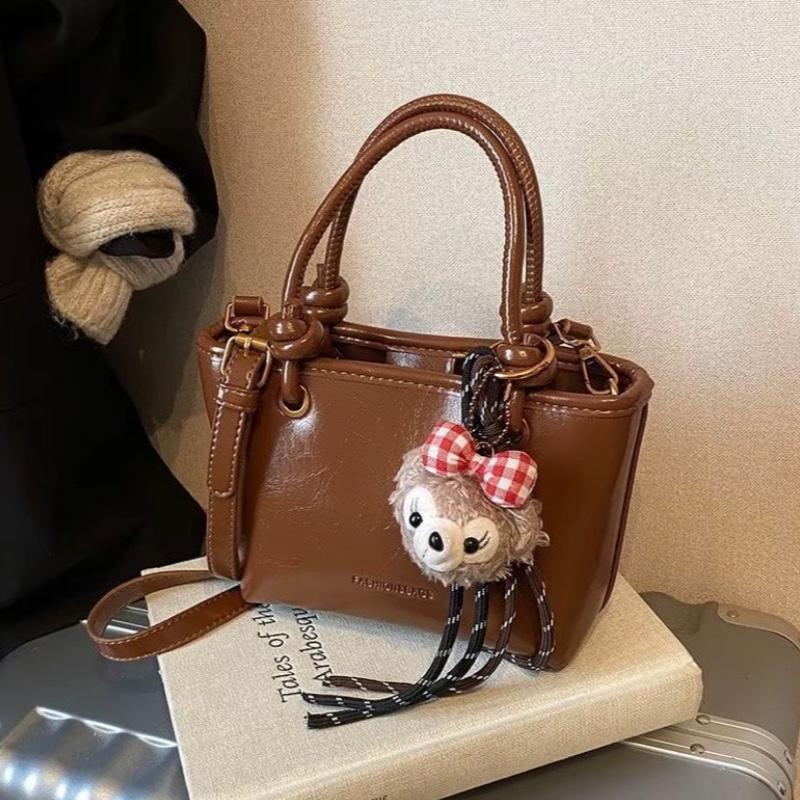 Túi xách nữ  cầm tay đeo chéo da nhăn mềm có kèm quà tặng charm xinh X34