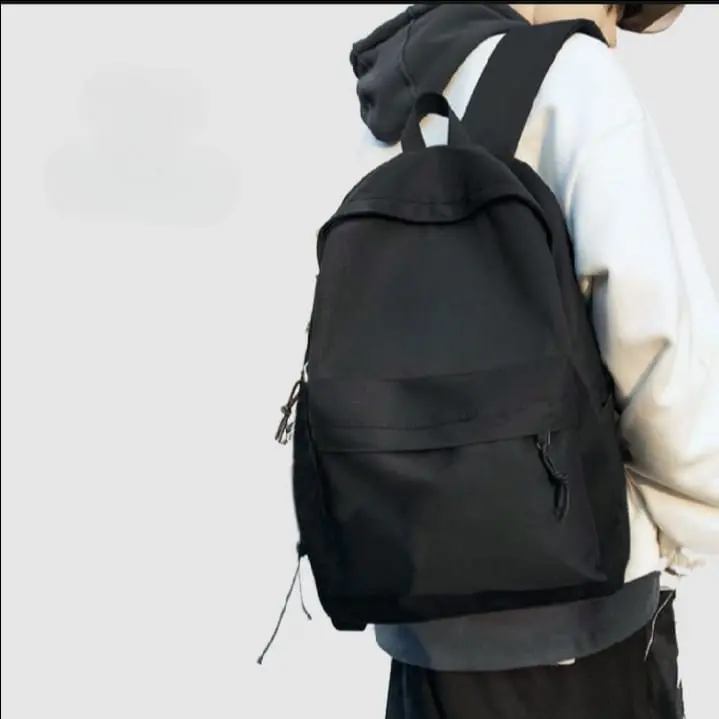 tas ransel distro tas ransel buat sekolah muat untuk sd smp sma murah sablon brak everythting Backpack Pria Wanita Hitam 4