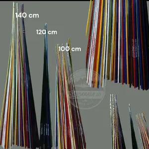 Bahan fiber lentur semi lentur melengkung anti patah 100 120 140cm Joran