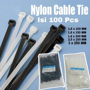 JT88 - Kabel Ties / Kabel Tie / Tali Ties / Kabel Pengikat 10cm/15cm/20cm/25cm