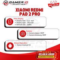 Gambar Tablet Android Xiaomi REDMI PAD 2 Pro [8GB/256GB] Prosesor Snapdragon 7s Gen 4 Layar 12,1" 2,5K 120 Hz Kamera 8 MP GARANSI RESMI - GREY dari GAMER ID JAKARTA TIMUR Kota Administrasi Jakarta Timur 3 Tokopedia