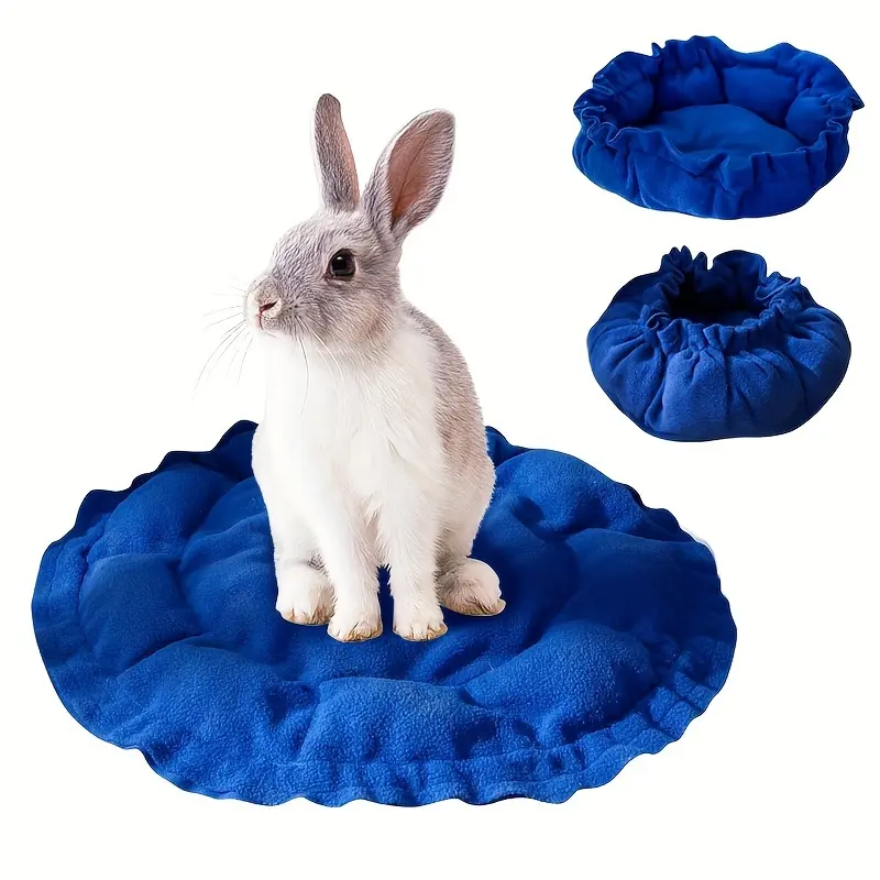 Cute Pumpkin Shaped Pet Kennel, Small Pet Nest Mat For Rabbit, Hamster Soft Pad Warm House With Adjustable Drawstring