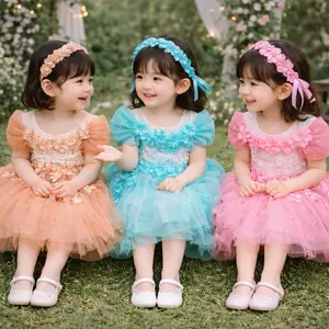 Kemben Hanania Dress Tutu Anak Premium Mewah Elegan Bahan Top Quality Gaun Pesta & Tari Request Warna Usia Design Terkini Tanpa Rapel