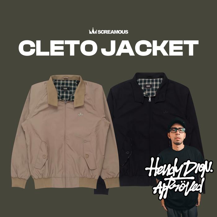 Promo [ Screamous X Hendy Dion ] Jacket Harrington CLETO - CREAM, XL ...