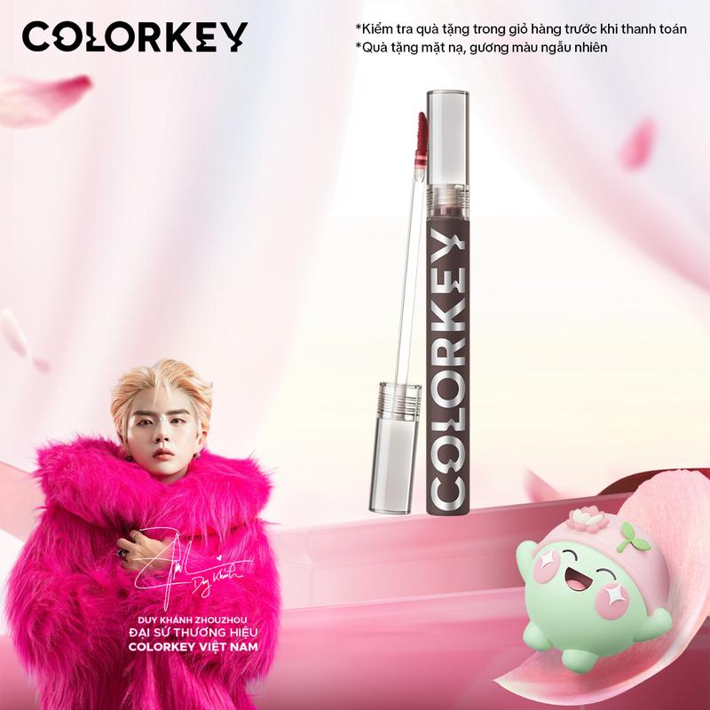   EX  Son Môi Gương Bóng COLORKEY Mirror Tạo Hiệu Ứng Căng Bóng Như Gương Cho Đôi Môi Đầy Đặn Quyến Rũ 1.7g 