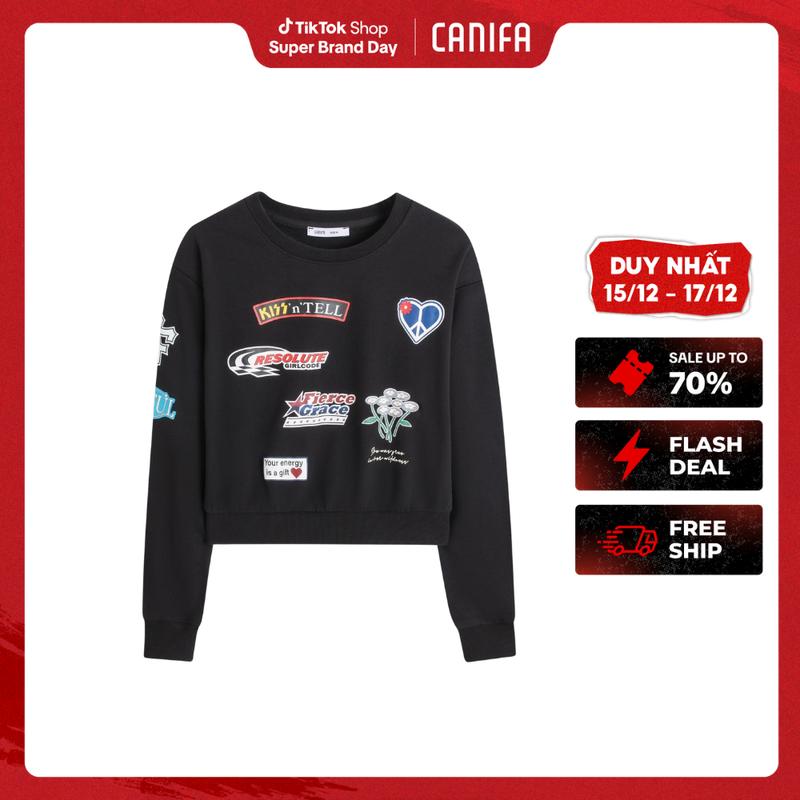 Áo nỉ nữ CANIFA 6TW25W005