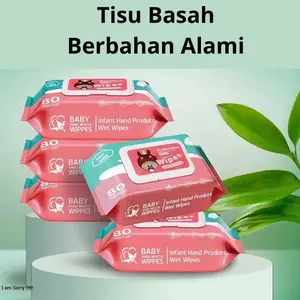 [ FASHION518 ] TISU BASAH BAYI ISI 80 LEMBAR TISSUE BASAH BABY MURAH BABY WIPES WET TISSUE BABY