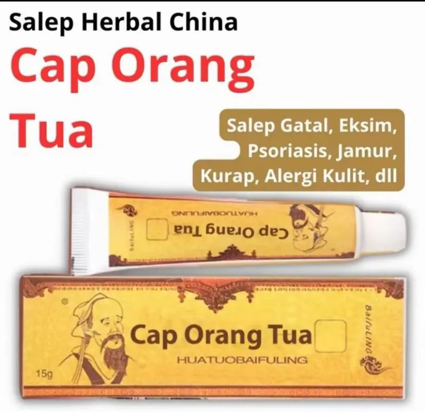Promo Bisa COD 1 PCS Salep Gatal Cap Orang Tua Salep Untuk Eksim Kurap Jamur  Alergi Dan semua jenis gatal