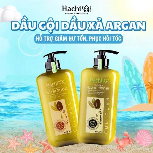 Dầu gội, dầu xả mềm mượt tóc Argan hỗ trợ giảm hư tổn dành cho tóc khô xơ…