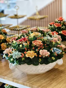 BUNGA KERAMIK 14 TANGKAI - PAJANGAN BUNGA KERAMIK CANTIK