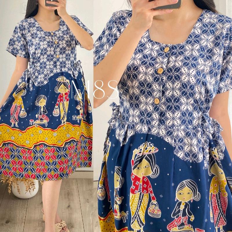 FIT TO MAX LD 115 GROSIR DASTER SOMILA.ID TERBARU BUSUI CHIBI PT SERUT HOME DRESS BATIK 1