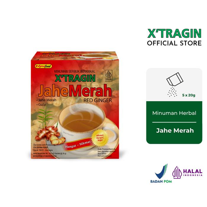 Gambar X'TRAGIN Jahe Merah Herbal Drink Minuman Serbuk dari Evynafood Kota Administrasi Jakarta Utara Tokopedia