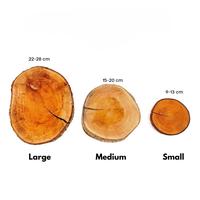 Gambar IMPODIO  Woodslice Tatakan Gelas Kayu Rustic | Alas Piring Saji Papan Kayu Bulat Properti Foto Makanan - SMALL dari Impodio Kota Tangerang Selatan 4 Tokopedia