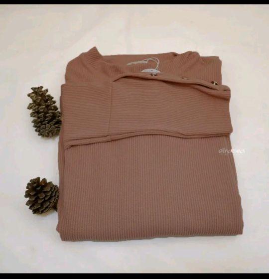 Product Introduction of Terlaris Dress wanita terbaru, Himama dress knit,Dress knit inara kancing gold premium,Gamis Wanita Muslim Dewasa Mewah Pesta Kondangan Gaun Lebaran Simple Nyaman Cantik Formal Panjang 9