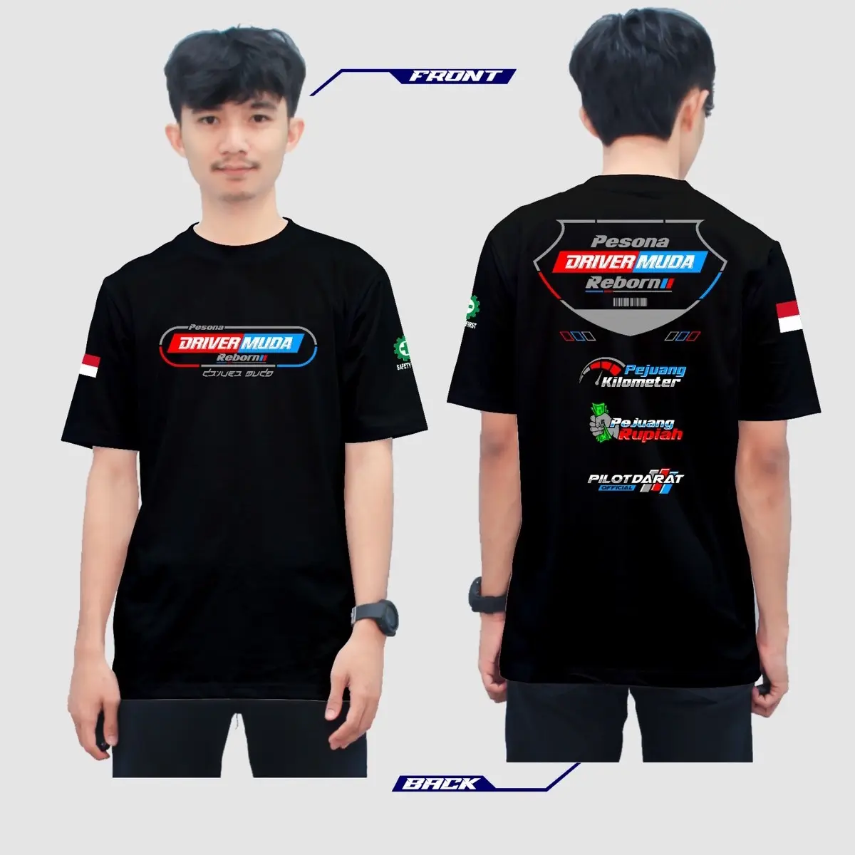Kaos Driver Muda New Reborn Konsep Combed Katun - Nyaman dan Sejuk - Kerja