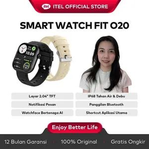 [Exclusive yenni.ng] itel O23 Plus&O20  Smartwatch Jam Tangan Pintar | Bisa Set Emoji | Detak Jantung Real-time | Monitor Tidur