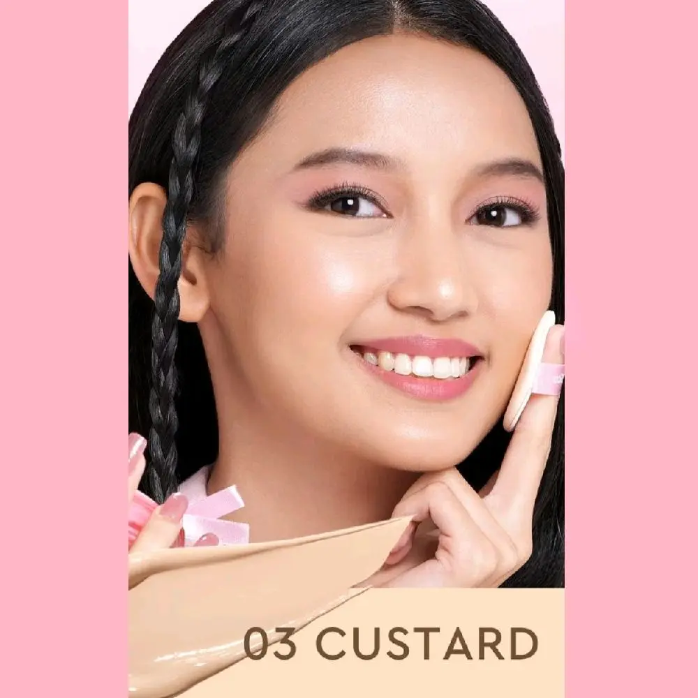 03 custard kemasan pink matte