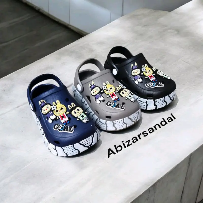 Sandal Baim Anak Laki Laki 2-8 Tahun Motif Labubu FDR069 Sandal Anak Viral Anti Slip Empuk 5