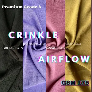 [CRINKLE POLOS] 1/2 Meter Kain Crinkle Airflow Premium Grade A