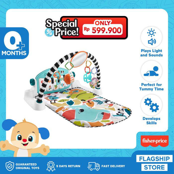 Gambar Fisher-Price Glow And Grow Kick & Play Piano Baby Gym - Matras Tidur dari fisherpriceflagship Kota Tangerang Tokopedia