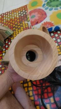 Product Review of lampu gantung minimslis ufo lampu gantung easthetik Bohlam Kayu Minimalis from T**A 1