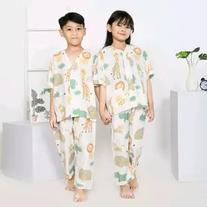 King Azlan Piyama Anak Unisex Motif Kids Safari