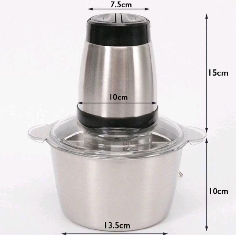 Máy xay đa năng 250W 220V 2L Inox 304 - Công suất 250W Tần số 220V Dung tích 2L Trọng lượng 1Kg Chất liệu Inox 304 Máy xay thịt lưỡi sắc bén thiết kế nhỏ gọn tiện lợi