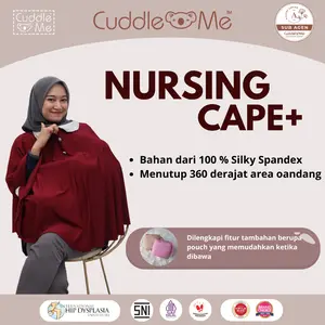 Nursing cape cuddle me / apron menyusui COVER MENYUSUI-NURSING CAPE PLUS BISA DIBUAT KANTONG