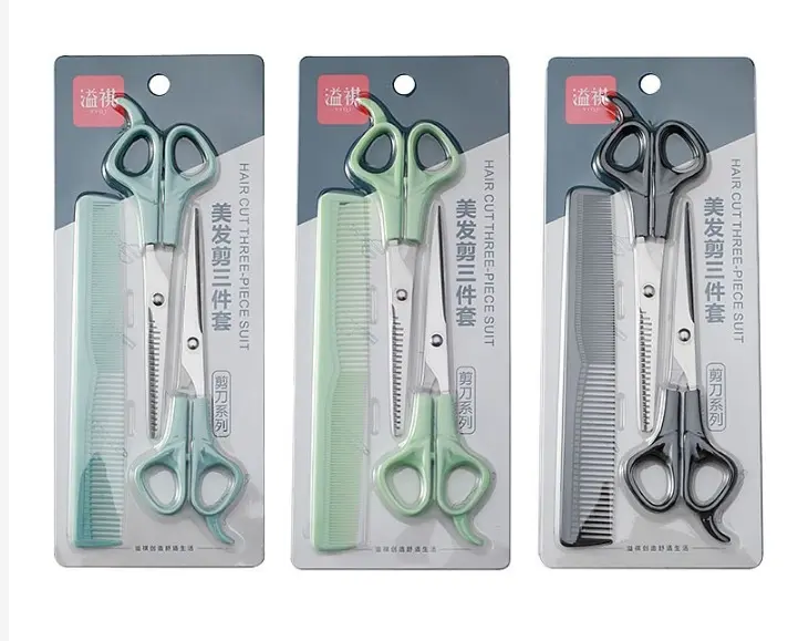 Gunting Cukur Sisir Rambut Set 3 // Set Impor Stainless Tajam