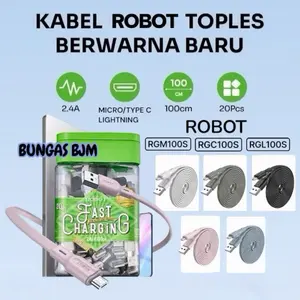 KABEL DATA ROBOT ROBOT MICRO USB / TYPE C / LIGHTNING RGM100S RGC100S RGL100S