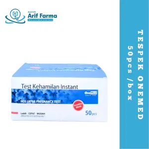 (Paket 10 Pcs) Onemed Test Kehamilan Instant Tespek OneMed Strip Lebih Cepat Mudah Alat Uji Hormon HCG Urin