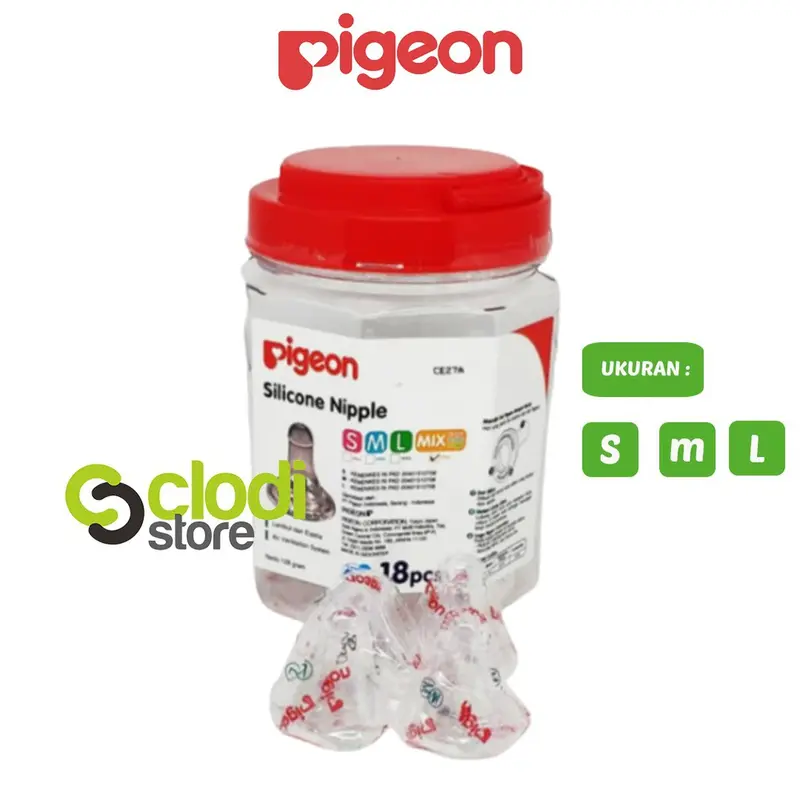 Dot silicone Nipple Pigeon Nipple Toples / Silicone Standard Eco BPA FREE Nipple AVS Empeng 1