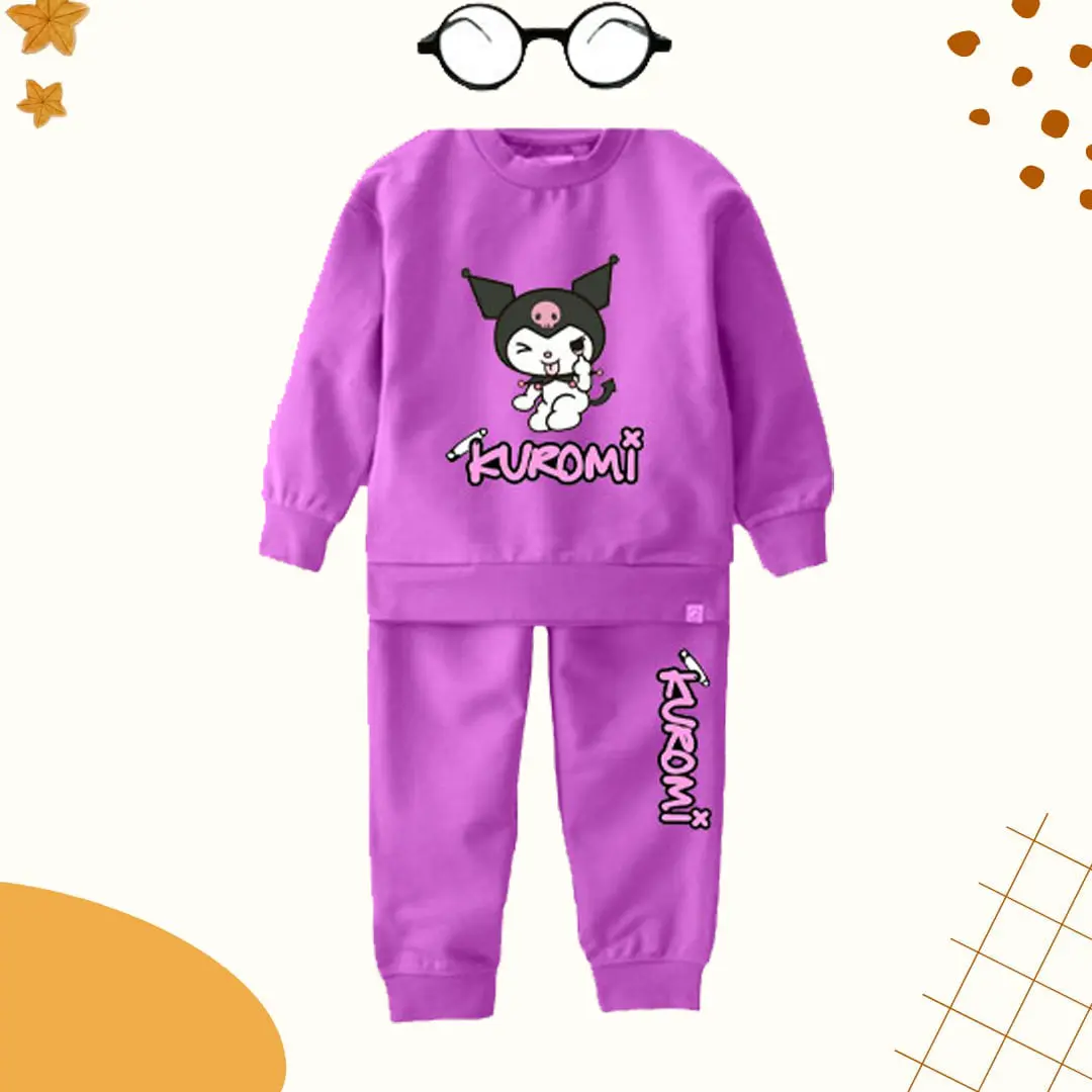 baju setelan anak perempuan karakter kuromi lengan panjang usia 1-6 tahun set anak viral terbaru Parsel