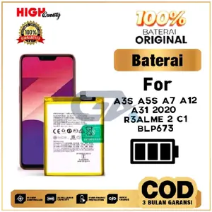 BATERAI BATRE FOR A3S A5S A11K A12 A31 2020 R3ALME 2 C1 BLP673