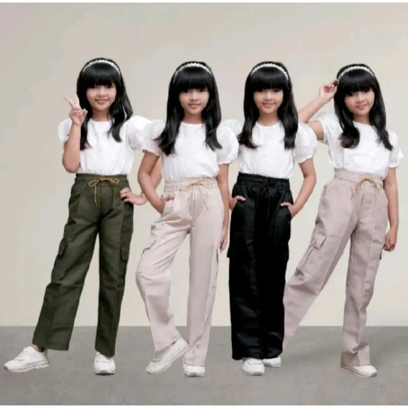 Celana Cargo Anak Perempuan  / Kulot Cargo Anak 1