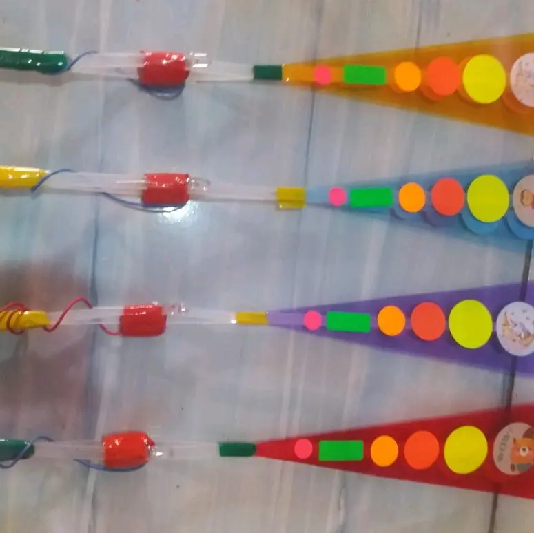(Lampu 1 Kabel Stiker) Mainan Anak-anak Kitiran Meteor Apollo Ketapel LED Lampu 1 Kabel Stiker 2