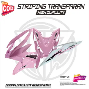 STRIPING VARIASI TRANSPARAN HONDA BEAT NEW ESP STICKER CUSTOM BEAT STREET MOTIF SIMPEL VIETNAM MURAH