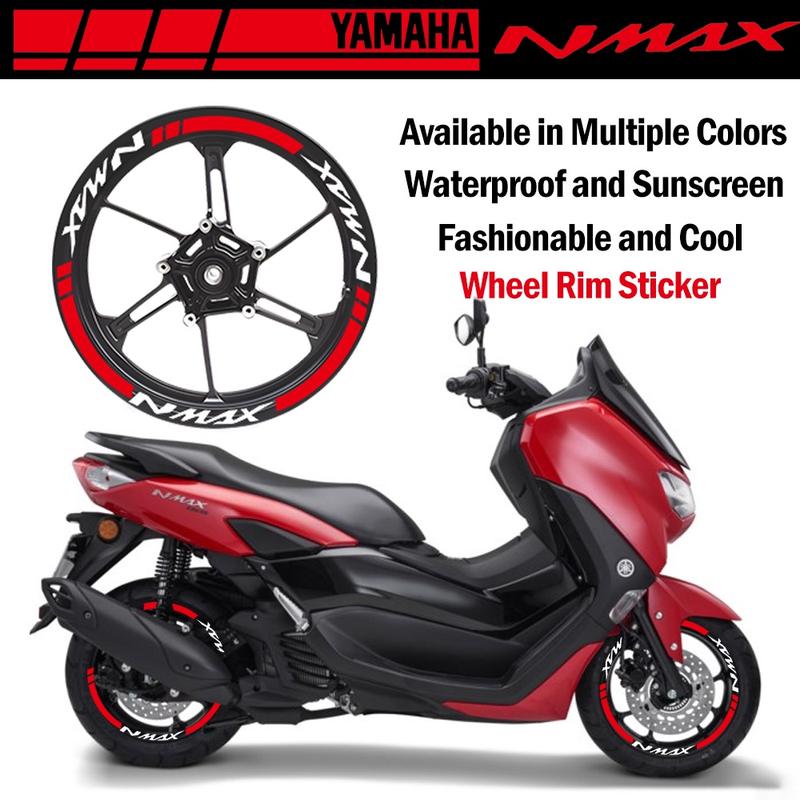 Yamaha Motorcycle Stickers NMAX logo Reflective Wheel Stickers ...