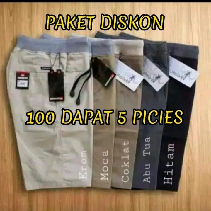 Promo Paket 5 Pcs Celana Pendek Premium Dewasa