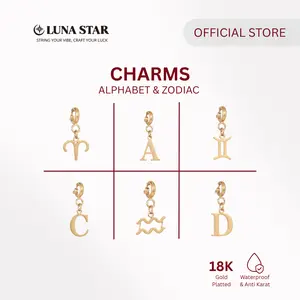 LUNA STAR - CHARMS Alphabet & Zodiac