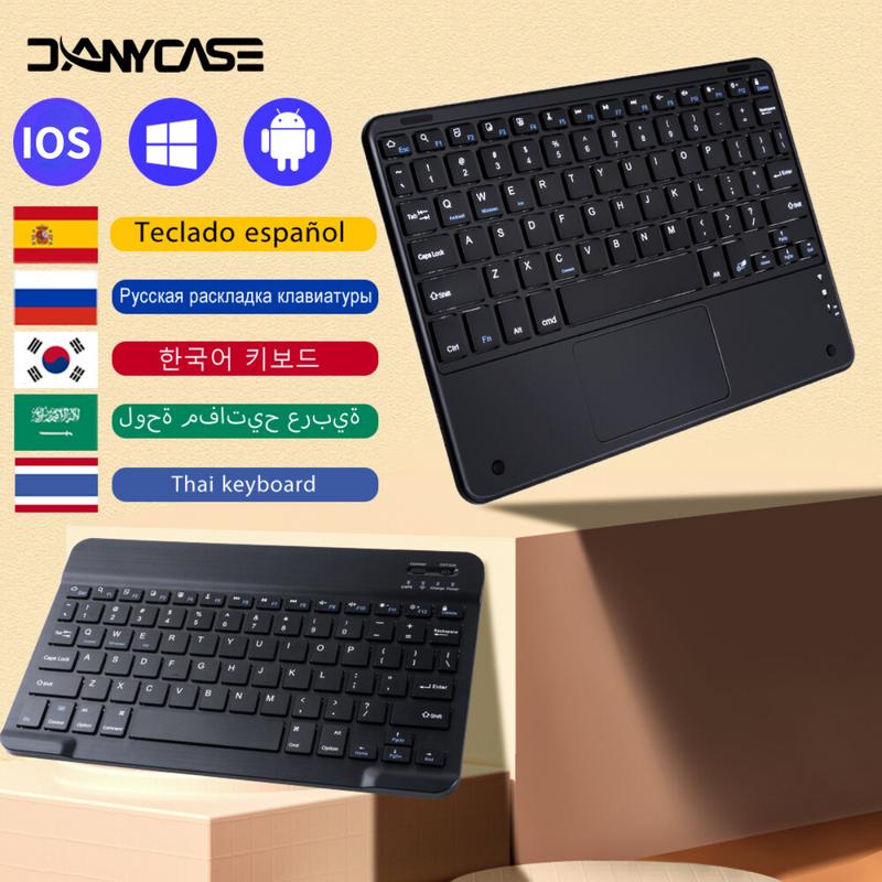 Bàn phím không dây cho máy tính bảng Tương thích với iOS Android và Windows Thích hợp cho iPad Samsung Xiaomi và Huawei Teclado tương thích Bluetooth Bàn phím và chuột
