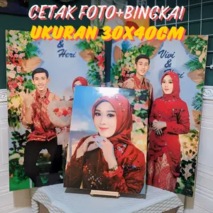 Cetak Foto Poster Kayu Custom ukuran 30x40cm dan 20x30 Bisa pakai Foto Sendiri Paper premium rumah poster & produk cetak cetak  foto dan bingkai kamar tidur seni modern TRAVECA
