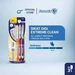 FORMULA SIKAT GIGI EXTREME CLEAN PACK [1 PACK ISI 3]