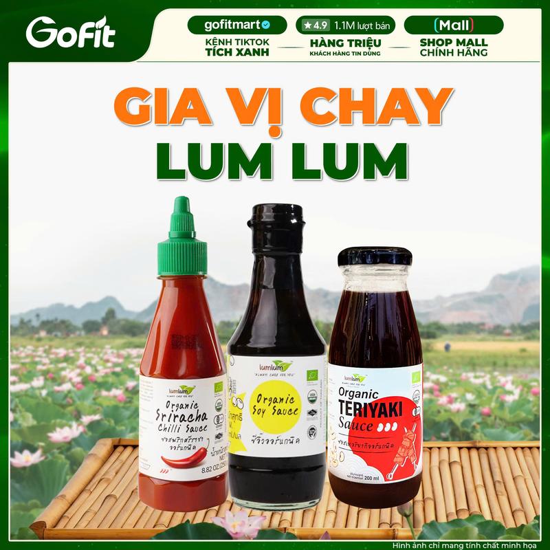 [Gia vị chay LumLum] Sốt Teriyaki,  Sốt Me, Tương Ớt, Nước Tương LumLum Hữu Cơ, Chay Mặn 200ML,xuất xứ Thái Lan Nước Sốt Gia Vị,Cay