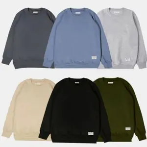 Premium Sweater Wanita Pria Crewneck Oversize Basic Sweater Korean Style