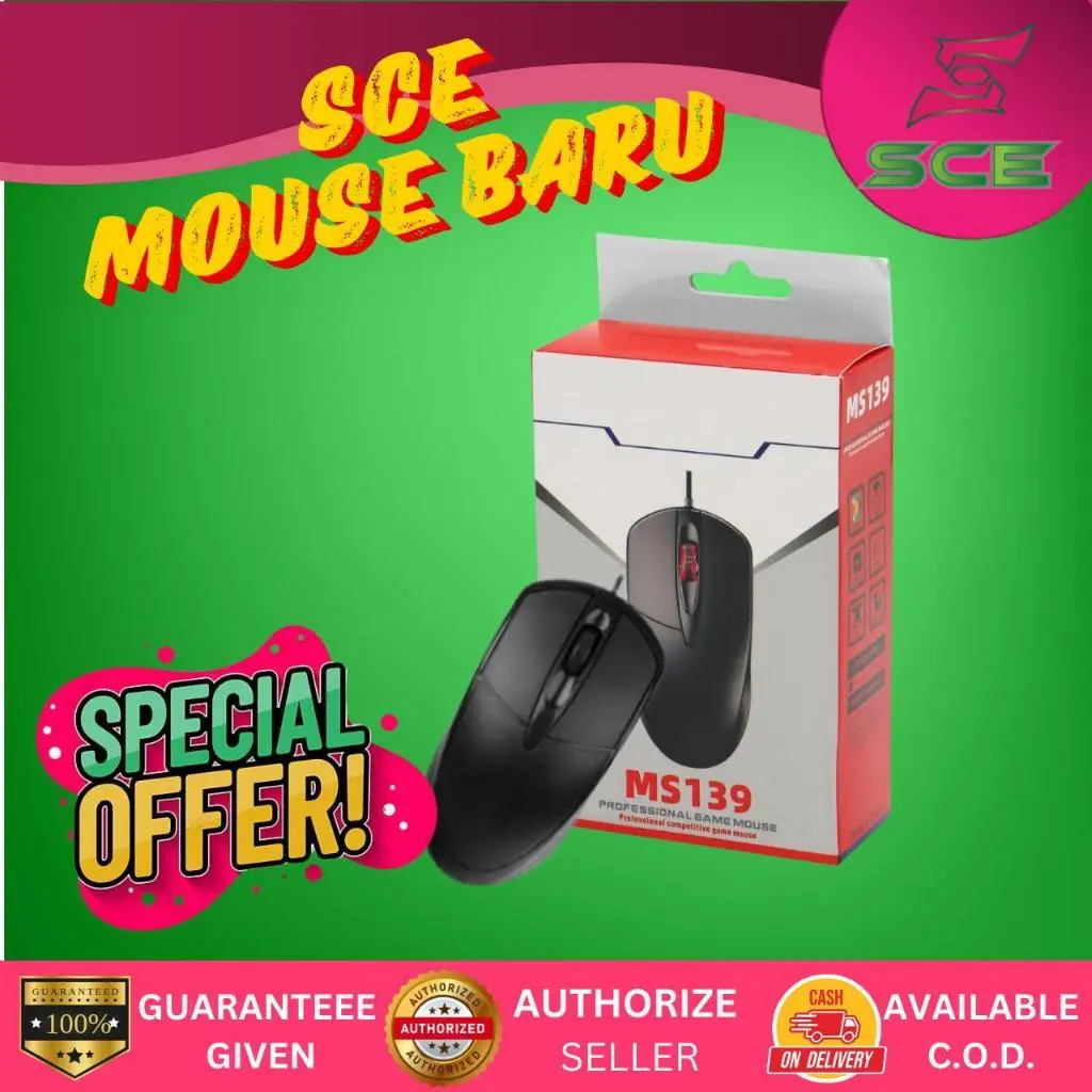 EXCLUSIVE SIFU RYAN PROFESSIONAL GAME MOUSE MS139 | USE USB MOUSE GAMING /QASHAH/FOWZY/RAFIQ