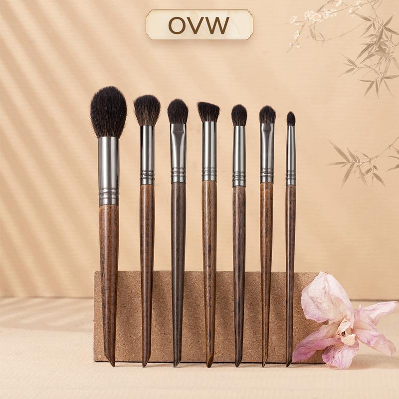 Bộ Cọ Đánh Phấn Mắt, OVW, 6 Chiếc, Cọ Trang Điểm, Cọ Pha Trộn Màu Mắt, Dụng Cụ Mỹ Phẩm Lông Dê, Không Thử Nghiệm Trên Động Vật