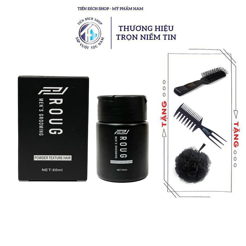  Bột tạo phồng tóc Roug Power Textured Hair 60ml cao cấp chính hãng + Tặng lược tạo kiểu Theo Phân Loại Nam Nữ Women Chăm Sóc Tóc Dưỡng Tóc 